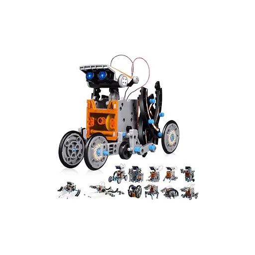 Набор солнечных автомобилей 12 в 1 синий - фото 4