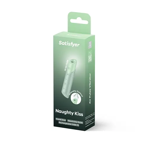 Вакуумний стимулятор клітора Satisfyer Naughty Kiss м'ятний - фото 5