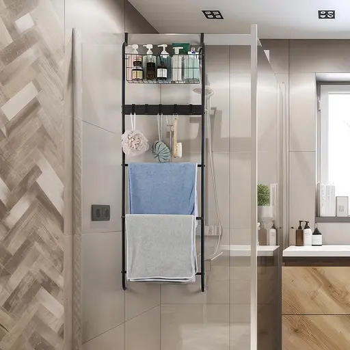 Дверна вішалка для рушників для ванної кімнати - фото 4