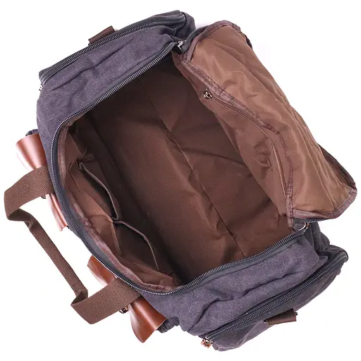 Велика дорожня сумка текстильна 50х25х22 см Vintage 50х25х22 см 000221895 - фото 4