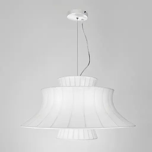 Люстра с многоуровневым белым абажуром Ø 60 см Ст. PL 055-600 | Line F - фото 4