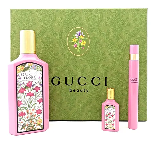 Набір Gucci Flora by Gucci Gorgeous Gardenia Eau de Parfum 100 мл + 5 мл парфумована вода, 10 pen - фото 1