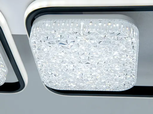 Люстра стельова Diasha LED біла чорна 130W димер - фото 4