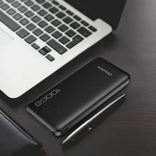 Портативное зарядное устройство для Power Bank Awei P5K 10000 mAh Павербанк USB черный - фото 9