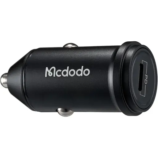 Автомобільний зарядний пристрій McDodo Bullet Series Type C 20W PD Car Charger CC-7490 Чорний - фото 1