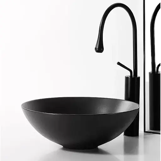 Умивальник Dusel Iucy 400571B, Чорний матовий - фото 1