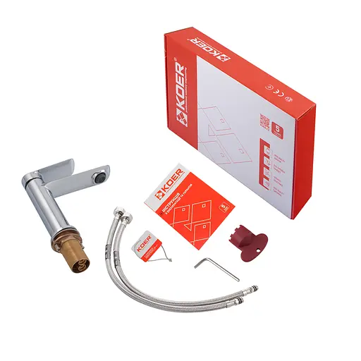 Смеситель для умывальника Koer KB-10028-01 KR5289 Хром - фото 7