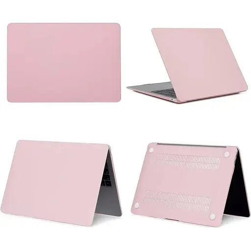 Пластиковая накладка (верх и низ) Hardshell Matte Case для Apple MacBook Air 13" A1932/A2179/A2337 (2018-2020) Pink Sand [148843] - фото 5
