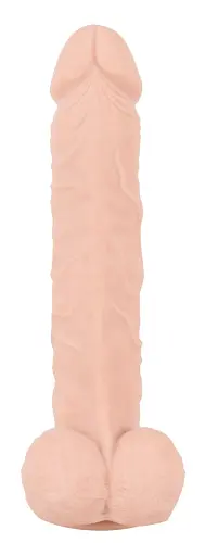 Фалоімітатор Nature Skin Large Bendable 29.5 см тілесний - фото 4