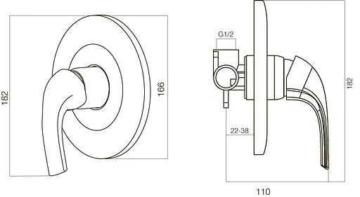 Смеситель для душа AM.PM Sense F7575000 - фото 4