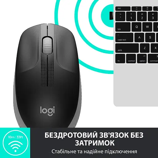 Беспроводная мышь Logitech M190 Wireless Mid Grey (910-005906) - фото 3