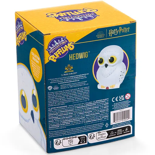 Игрушка антистресс Harry Potter Hedwig - Pufflums Сквиш (Гарри Поттер) 18,5 см - фото 6