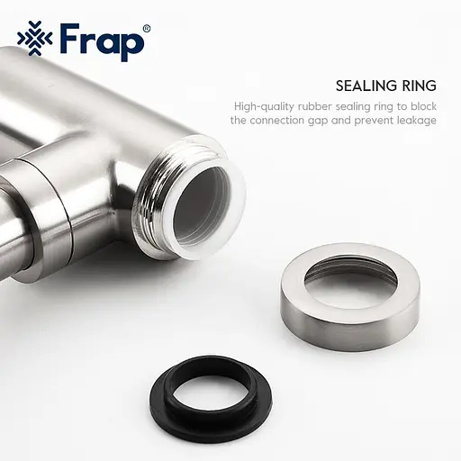 Полусифон для умывальника Frap F82 под донный клапан, латунь, хром, Хром - фото 5