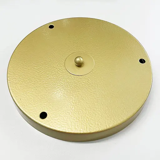 Кругла стельова основа у золотому кольорі для 3 світильників 24х2,5 см | Line F | Арт. BASE 3 GD - фото 2