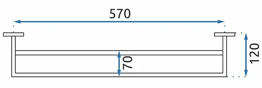 Вішалка подвійна для рушника Rea Erlo 02 gold REA-80005 Золотий - фото 4
