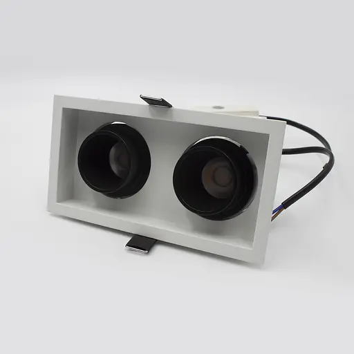 Встраиваемый светильник Skarlat RSL74092-2 2x10W WH+BK 4000K - фото 3