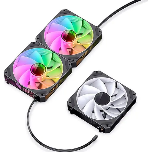 Вентилятор Jonsbo ZG-120BR (3in1) Black (120mm, 500-1500RPM, 36.8dB, 4pin) (ZG-120BR Black) - фото 2