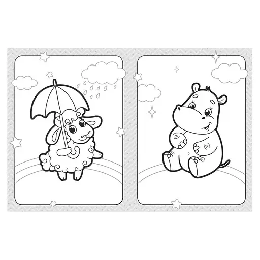 Раскраска детская Веселые животные Кенгуру 1489002 для самых маленьких - фото 3