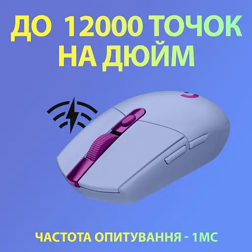 Миша Logitech G305 Lightspeed Wireless Lilac (910-006022) - фото 3