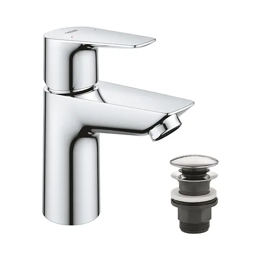 Смеситель для раковины Grohe QuickFix Start Edge S-Size 23898001 с донным клапаном Хром - фото 1