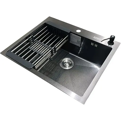 Кухонная мойка Romzha Arta U-550S Max BL - фото 6