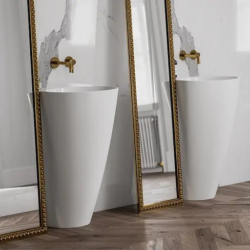 Умивальник Omnires Siena 43x55 окремостоящий white SIENAUWBOBP, Білий - фото 2