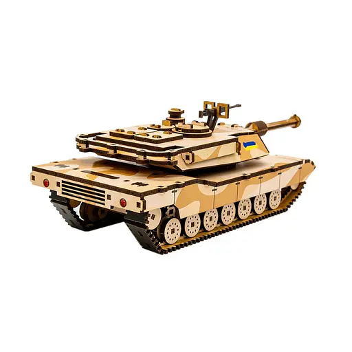 Деревянный 3D конструктор Абрамс PuzzleOk Puz-26917 187 деталей - фото 6