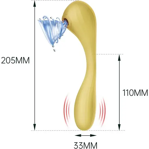 Вакуумный стимулятор Magic Motion Bobi Yellow - фото 2