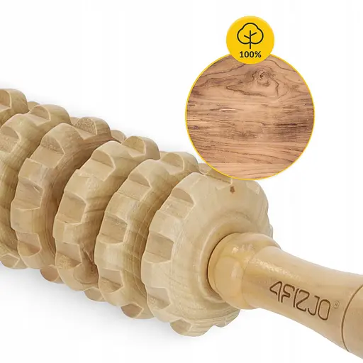 Массажер для тела 4FIZJO ручной, деревянный 4FJ0645 (P-5905973400244) - фото 8