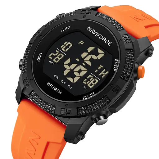 Наручний годинник чоловічий Naviforce Europe Orange Чорний (3154) - фото 2
