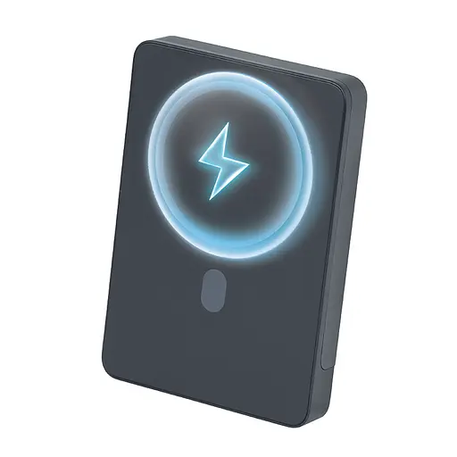 Повербанк (Power Bank) Brevia ePower 10000mAh MagSafe SuperSlim PD20W, Qі15W LCD чорний(45530MSB)