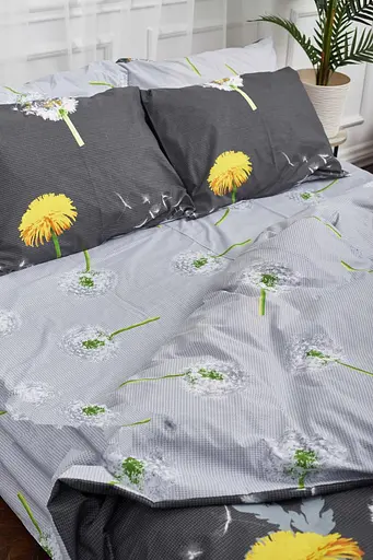 Комплект постельного белья Moon&Star King Size 220x240 наволочки 4х50х70 Dandelion Бязь Gold Люкс - фото 5