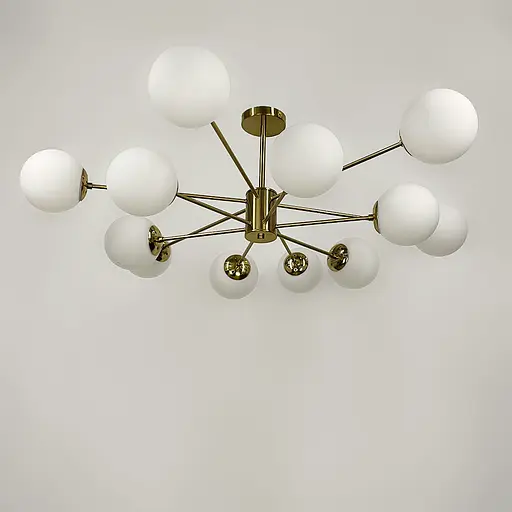 Потолочная люстра Right Selection на 12 плафонов Line.F CD 111/12 AB - фото 2