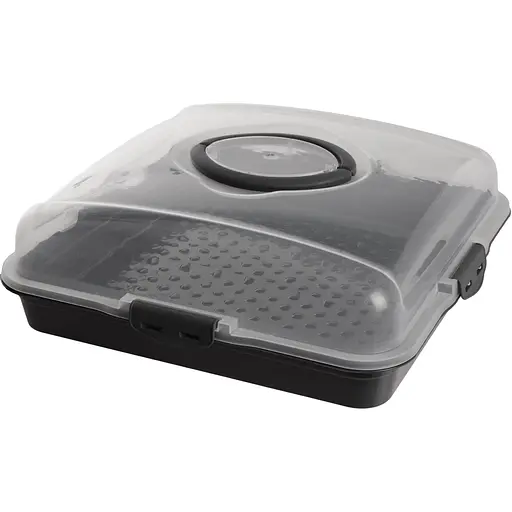 Тортівниця Violet House 0036 Каризма Antrasit квадратна 13х38х38 см (0036 Каризма Antrasit квадратная с/к) - фото 2