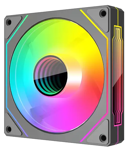 Вентилятор Coolmoon 120мм CM-5PRO-B-F Forward (CM-5PRO-B-F) Black - фото 1