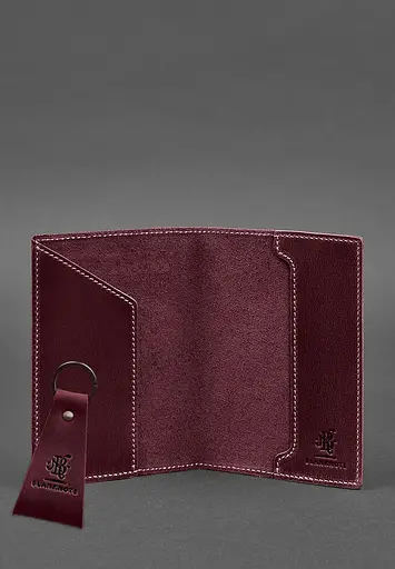 Подарочный набор кожаных аксессуаров с украинской символикой. - фото 4