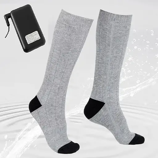 Шкарпетки з підігрівом ZBHSWZ04 з блоком живлення 4000mAh 38-44р. (Сірі) - фото 2