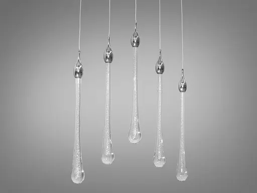 Елегантна, сучасна світлодіодна люстра потужністю 13W, колір-хром - фото 1