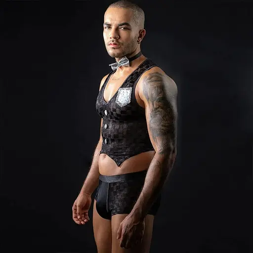 Чоловічий еротичний костюм офіціанта JSY 9111 One Size - фото 5