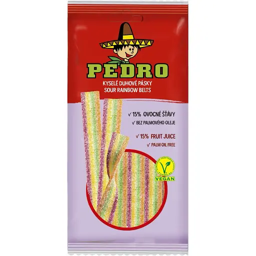 Цукерки жувальні Pedro Ремінці веселка 80 г (907540) - фото 1