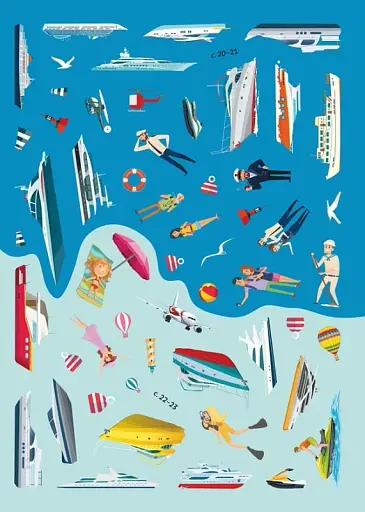 Книжка з наліпками. Кораблі - фото 7