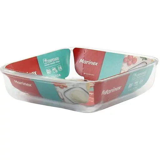 Деко квадратне Marinex із жароміцного скла квадратне 1.1 л (6221)