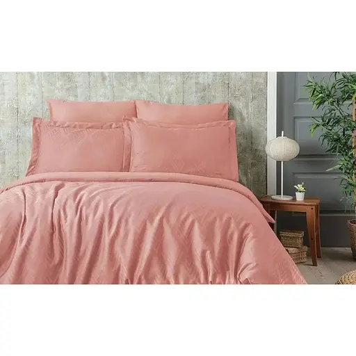 Постільна білизна Tivolyo Home Diamond Pudra Жаккард Tivoli Home pbe0051558 - фото 1