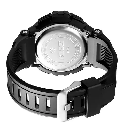 Чоловічий годинник Skmei 1545 Чорний циферблат - фото 5