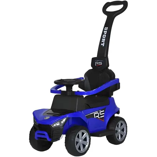 Електромобіль каталка-толокар Bambi M 5764EBLR-4 з музикою та батьківською ручкою джип