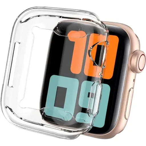 Чехол-накладка DK для Apple Watch 44mm (Series 4 / 5 / 6 / SE1 / SE2) Silicone Face Case (clear)