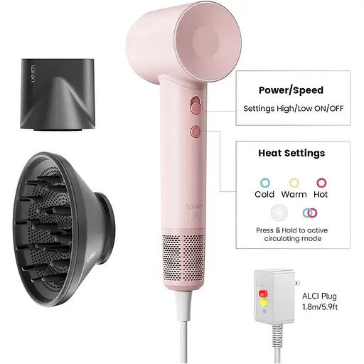 Фен Laifen SE Special Pink (1HD12-G-EU-PK-001) [130092] - фото 4