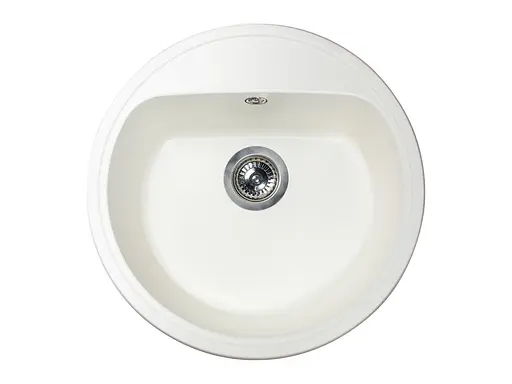 Кухонная мойка гранитная Miraggio Malibu white 516x516x220 00208502, Белый - фото 1