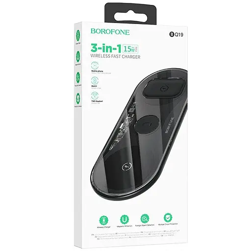 БЗП Borofone BQ19 3in1 Чорний - фото 6