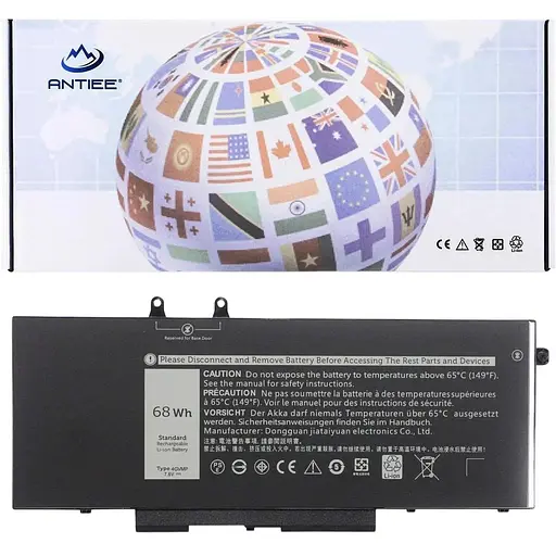 Antiee 4GVMP Акумулятор для ноутбука Dell Latitude 5400 5500 Precision 3540 Inspiron 7590 7591 7791 2 в 1 P84F P84F001 P42E P42E00